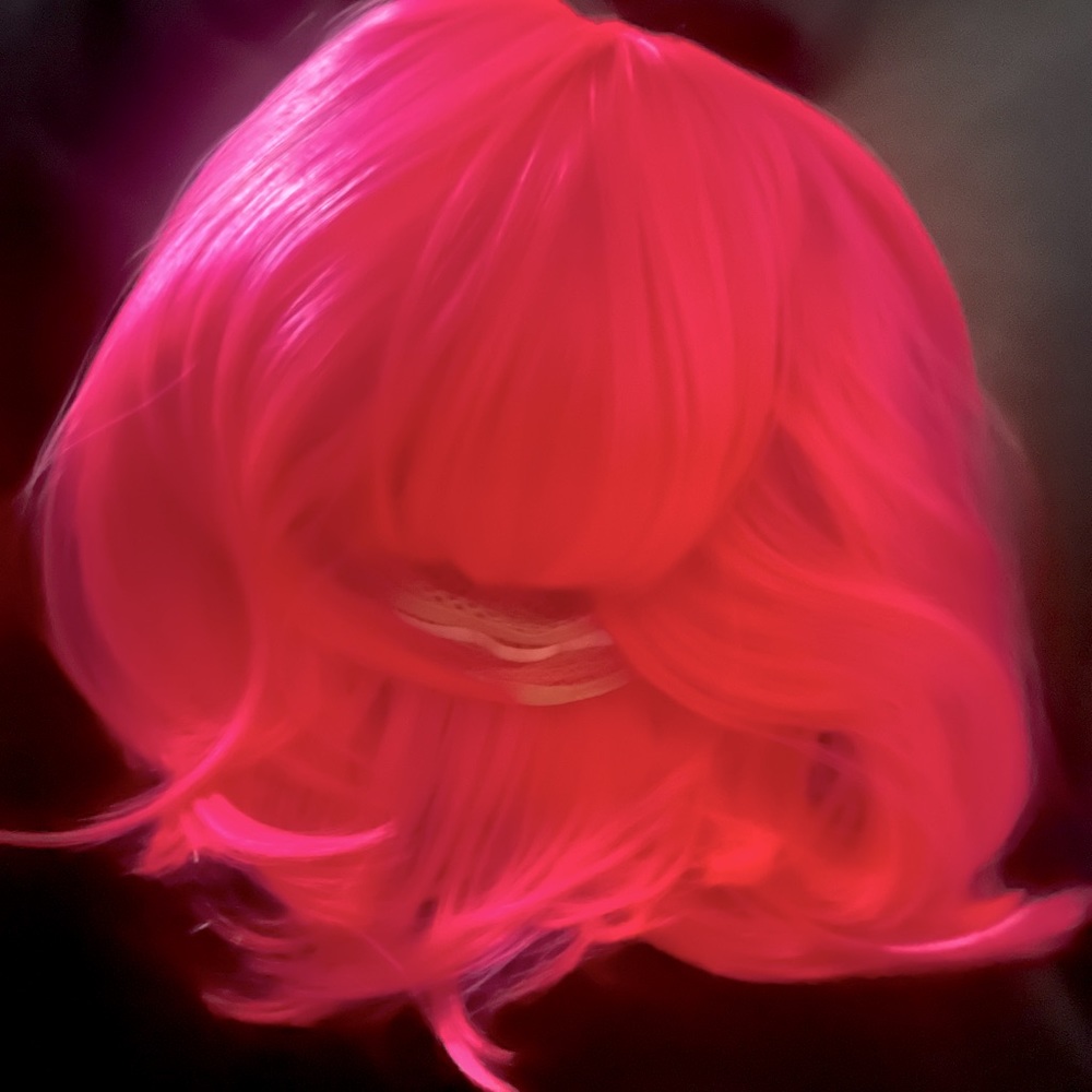 Hot pink children’s wig for cosplay. Ages 8+